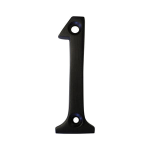Number BR235 Modern, Serif House Number, Oil Bronzed Black