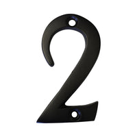 Number BR235 Modern, Serif House Number, Oil Bronzed Black