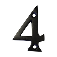 Number BR235 Modern, Serif House Number, Oil Bronzed Black
