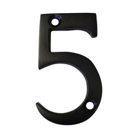 Number BR235 Modern, Serif House Number, Oil Bronzed Black