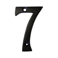 Number BR235 Modern, Serif House Number, Oil Bronzed Black