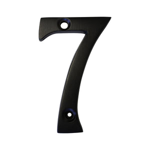 Number BR235 Modern, Serif House Number, Oil Bronzed Black