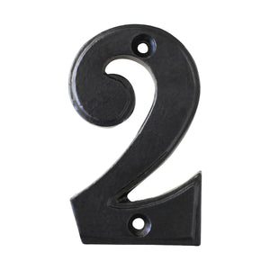 Number IR750 Vintage, Farmhouse, Serif House Number, Black