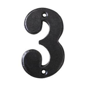 Number IR750 Vintage, Farmhouse, Serif House Number, Black