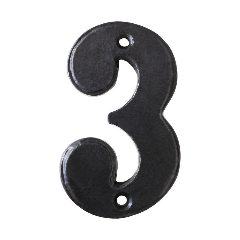 Number IR750 Vintage, Farmhouse, Serif House Number, Black