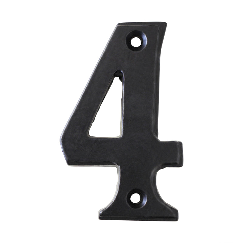 Number IR750 Vintage, Farmhouse, Serif House Number, Black