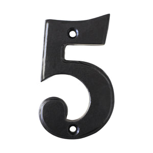 Number IR750 Vintage, Farmhouse, Serif House Number, Black