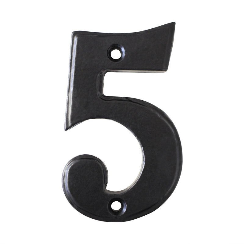 Number IR750 Vintage, Farmhouse, Serif House Number, Black