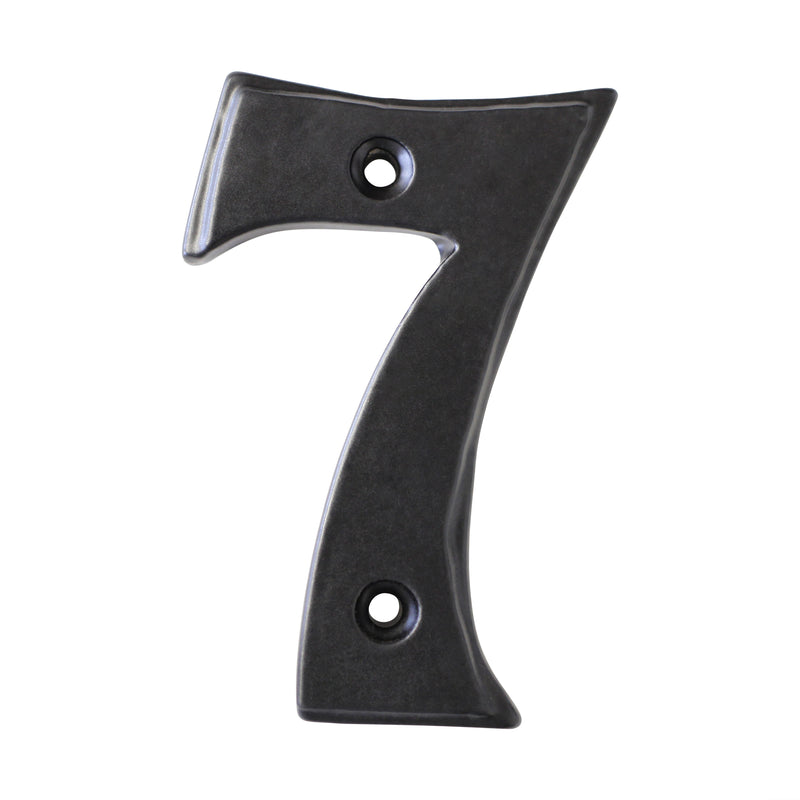 Number IR750 Vintage, Farmhouse, Serif House Number, Black