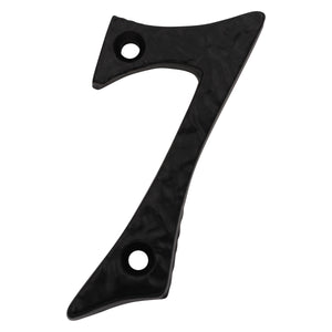 Number IR830T Vintage, Serif, Textured House Number, Black