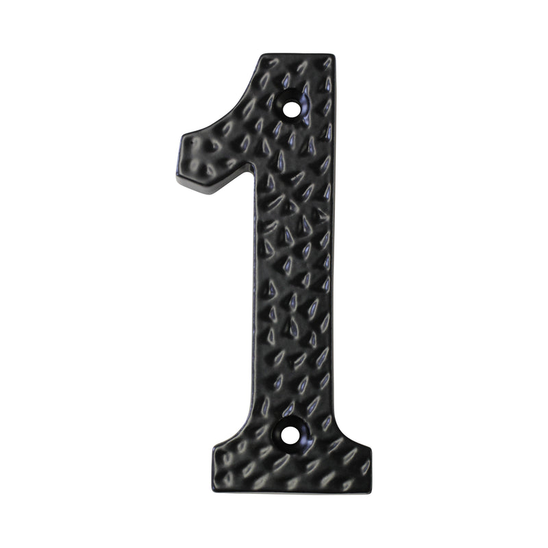 Number IR831 Modern, Country, Serif House Number, Black