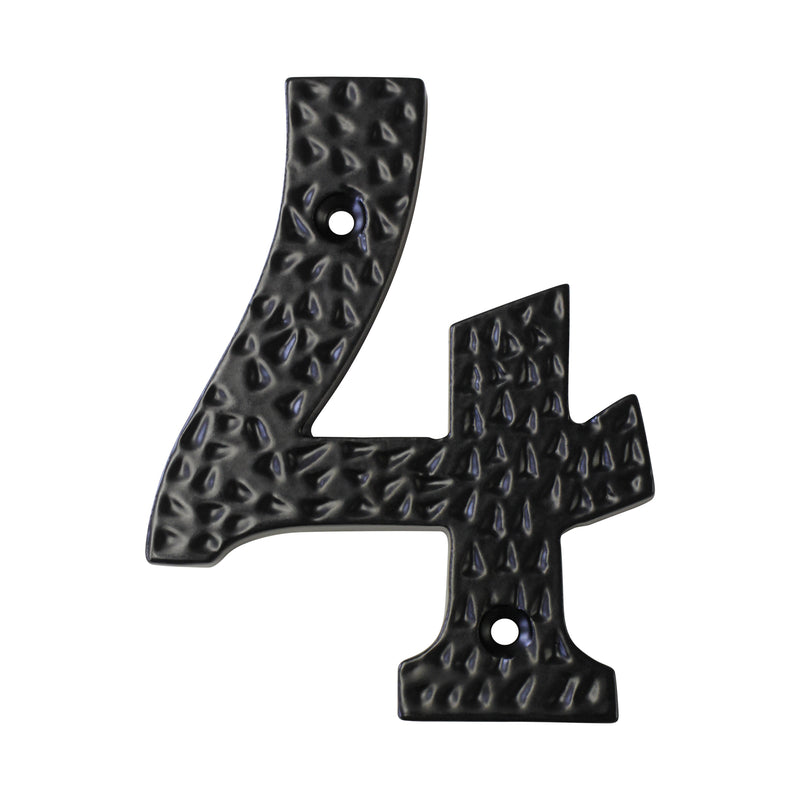 Number IR831 Modern, Country, Serif House Number, Black