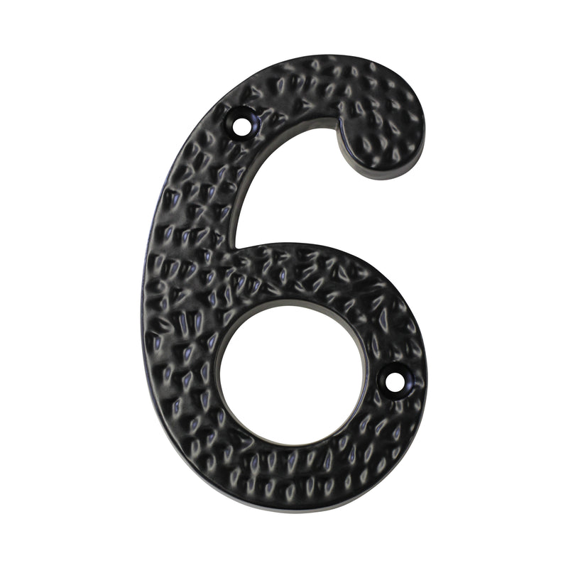 Number IR831 Modern, Country, Serif House Number, Black