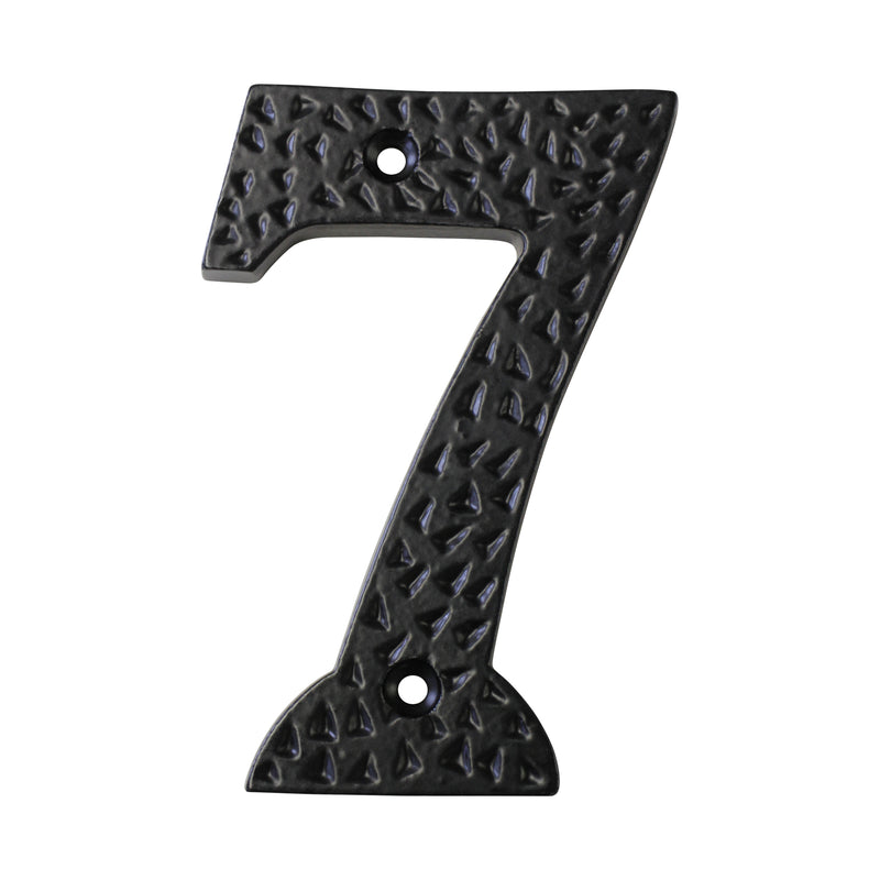 Number IR831 Modern, Country, Serif House Number, Black