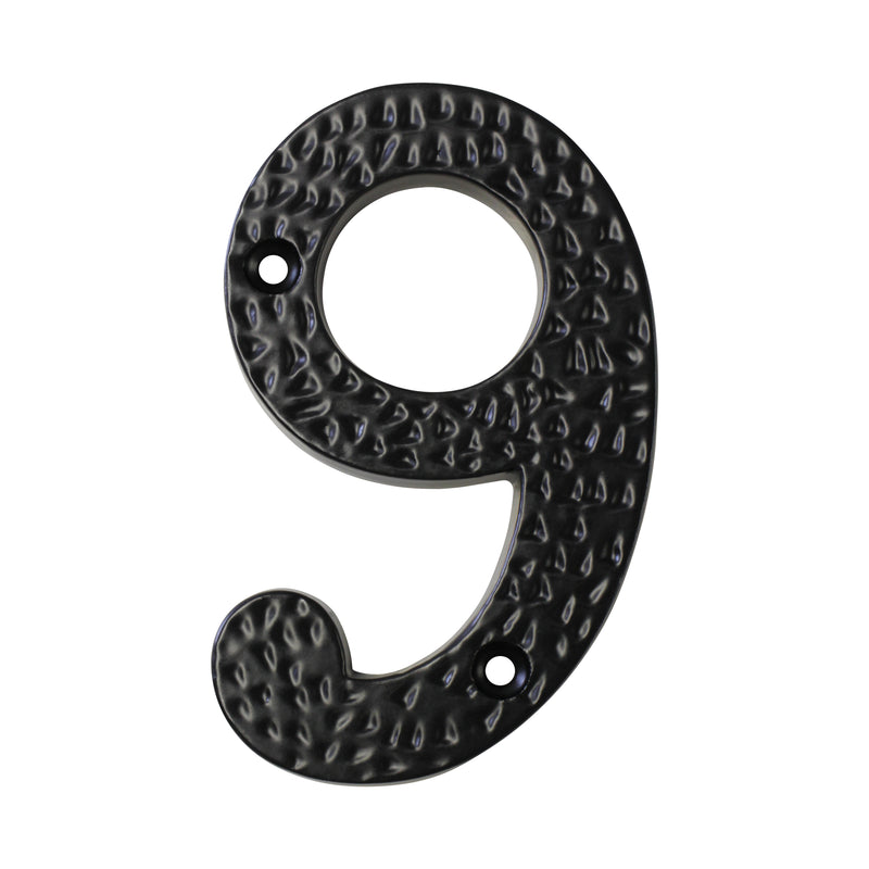 Number IR831 Modern, Country, Serif House Number, Black