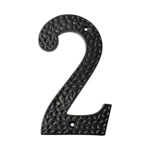 Number IR831 Modern, Country, Serif House Number, Black