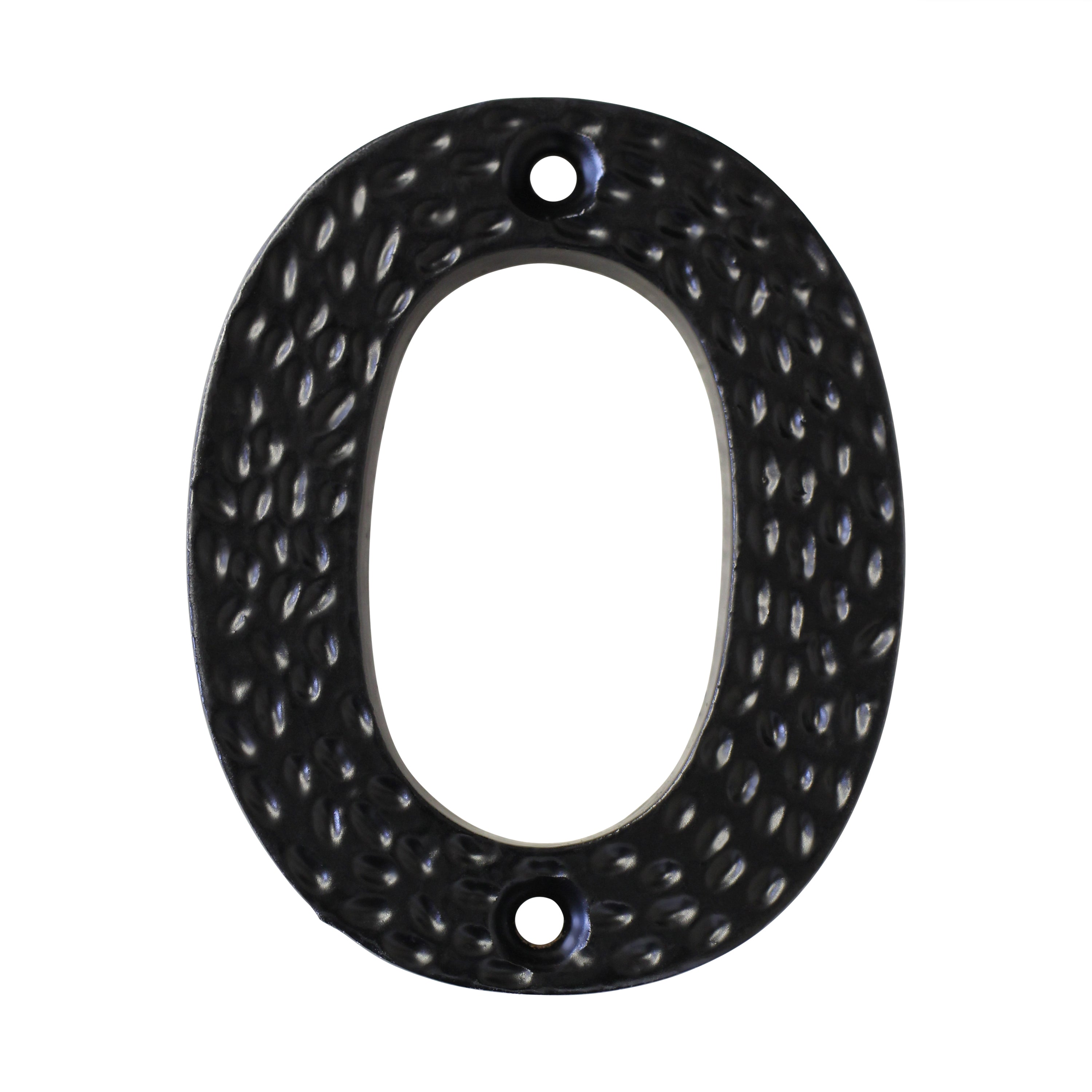 Number IR831] Modern Farmhouse Serif House Number - Black Finish