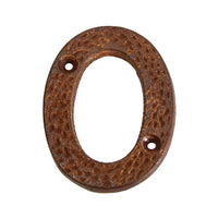 Number IR831 Modern, Farmhouse, Serif House Number, Rust