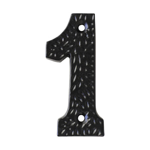 Number IR831 Modern, Farmhouse, Serif House Number, Black