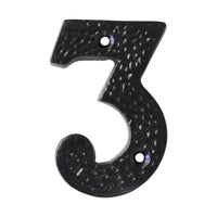 Number IR831 Modern, Farmhouse, Serif House Number, Black