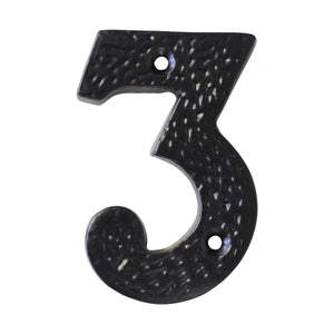 Number IR831 Modern, Farmhouse, Serif House Number, Black