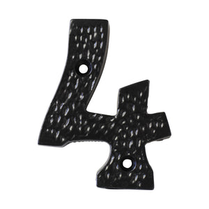 Number IR831 Modern, Farmhouse, Serif House Number, Black