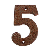 Number IR831 Modern, Farmhouse, Serif House Number, Rust