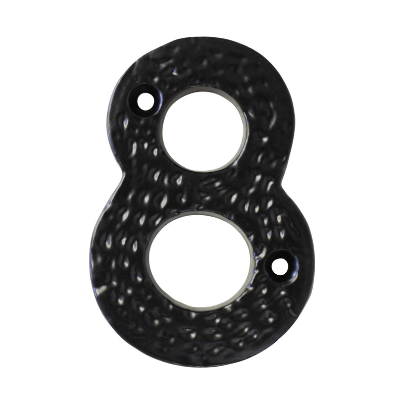Number IR831 Modern, Farmhouse, Serif House Number, Black