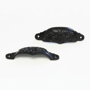 [Pull IR8350] Solid Cast Iron Vintage Spanish Cup Pull (4 Inch)
