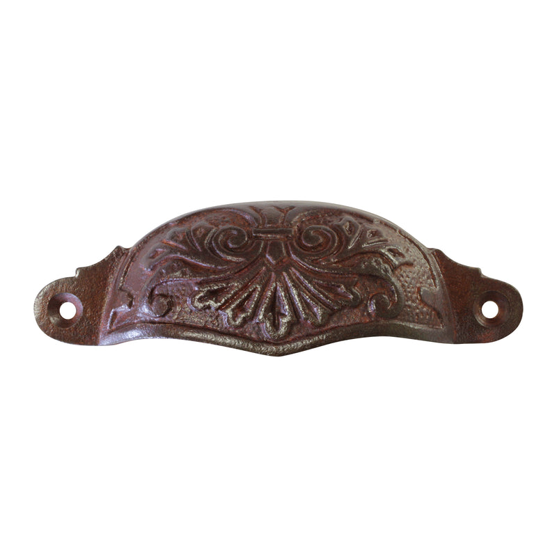 Pull IR8350 Vintage Spanish Cup Pull, Antique Brass