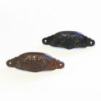 Pull IR8350 Vintage Cup Pull, Antique Brass