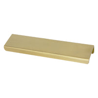 Pull SS161 Modern Industrial Flat Finger Edge Pull, Brushed Gold