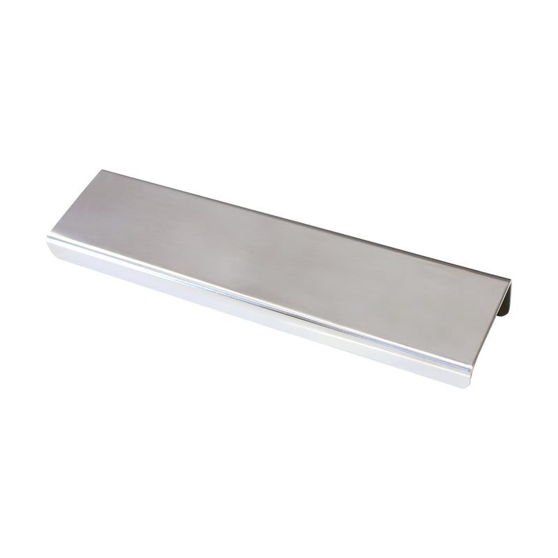 Pull SS161 Modern Industrial Flat Finger Edge Pull, Brushed Gold