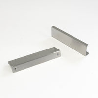 Pull SS161 Modern Industrial Flat Finger Edge Pull, Brushed Gold