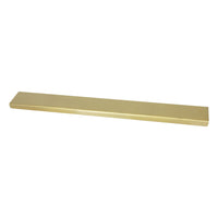 Pull SS161 Modern Industrial Flat Finger Edge Pull, Brushed Gold