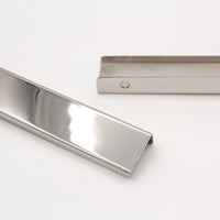Pull SS161 Modern Industrial Flat Finger Edge Pull, Brushed Gold