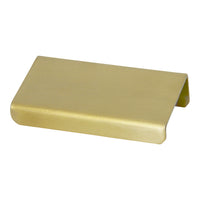 Pull SS161 Modern Industrial Flat Finger Edge Pull, Brushed Gold