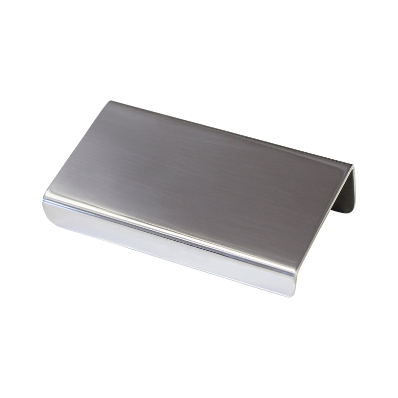 Pull SS161 Modern Industrial Flat Finger Edge Pull, Brushed Gold