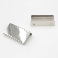 Pull SS161 Modern Industrial Flat Finger Edge Pull, Brushed Gold