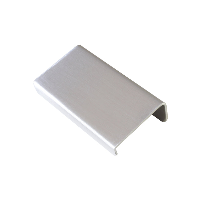 Pull SS161 Modern Industrial Flat Finger Edge Pull, Brushed Gold