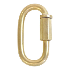 Quick-Link BR01 Threaded, Screw Lock Quick Link, Antique Brass