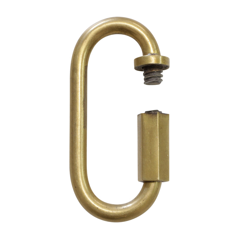 Quicklink BR01 Threaded Screw Lock Quicklink, Antique Brass