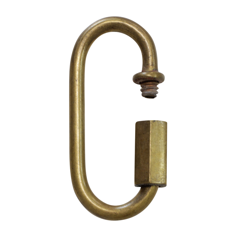Quicklink BR01 Threaded Screw Lock Quicklink, Antique Brass
