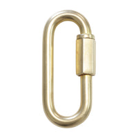 Quicklink BR01 Threaded Screw Lock Quicklink, Antique Brass