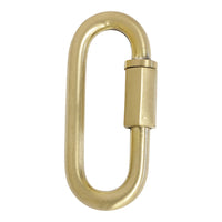 Quicklink BR01 Threaded Screw Lock Quicklink, Antique Brass