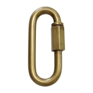Quicklink BR01 Threaded Screw Lock Quicklink, Antique Brass