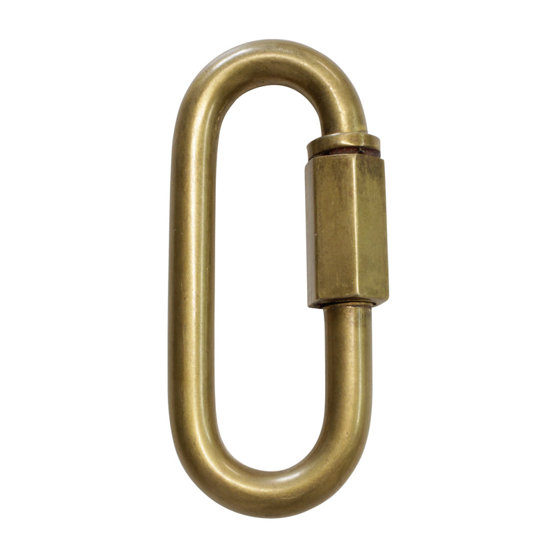 Quicklink BR01 Threaded Screw Lock Quicklink, Antique Brass