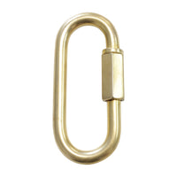 Quicklink BR01 Threaded Screw Lock Quicklink, Antique Brass