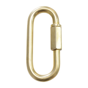 Quicklink BR01 Threaded Screw Lock Quicklink, Antique Brass