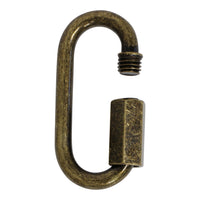 Quicklink ST04 Threaded Screw Lock Quicklink, Antique Brass